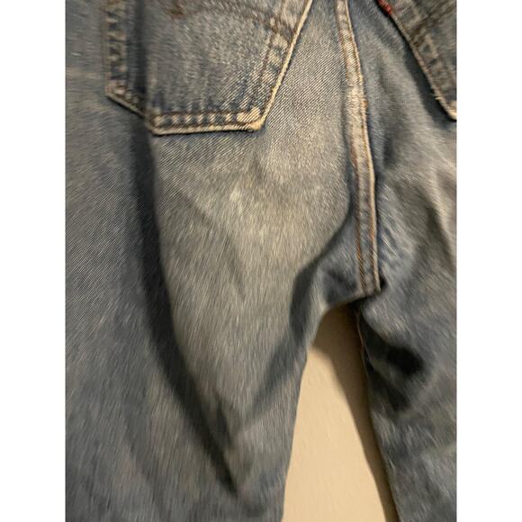 Vintage Levis 501 XX Jeans Juniors 13 Blue Denim Button Fly Faded Distressed 90s - Picture 5 of 11